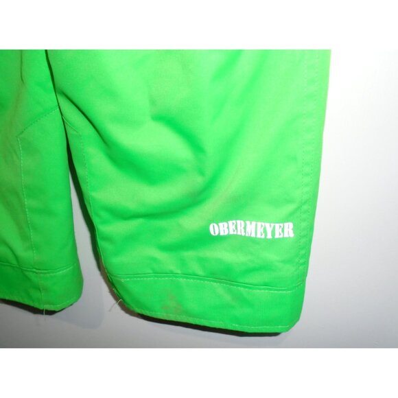 Obermeyer 2-peace Green Boys Overall Jacket Size 7 Winter Snow Coat & Pants Set - Picture 3 of 5
